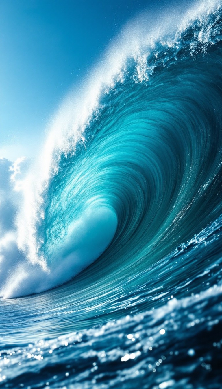 Free Powerful Ocean Wave Image - Wave, Ocean, Surf | Download at StockCake