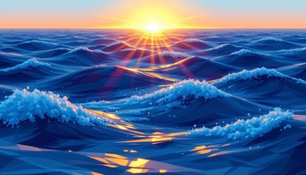 Free Radiant Ocean Sunrise Image - Sunrise, Ocean, Waves | Download at ...