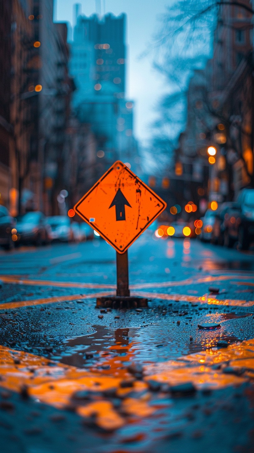 Free Rainy Street Sign Image - Rain, Sign, Street | Download at StockCake