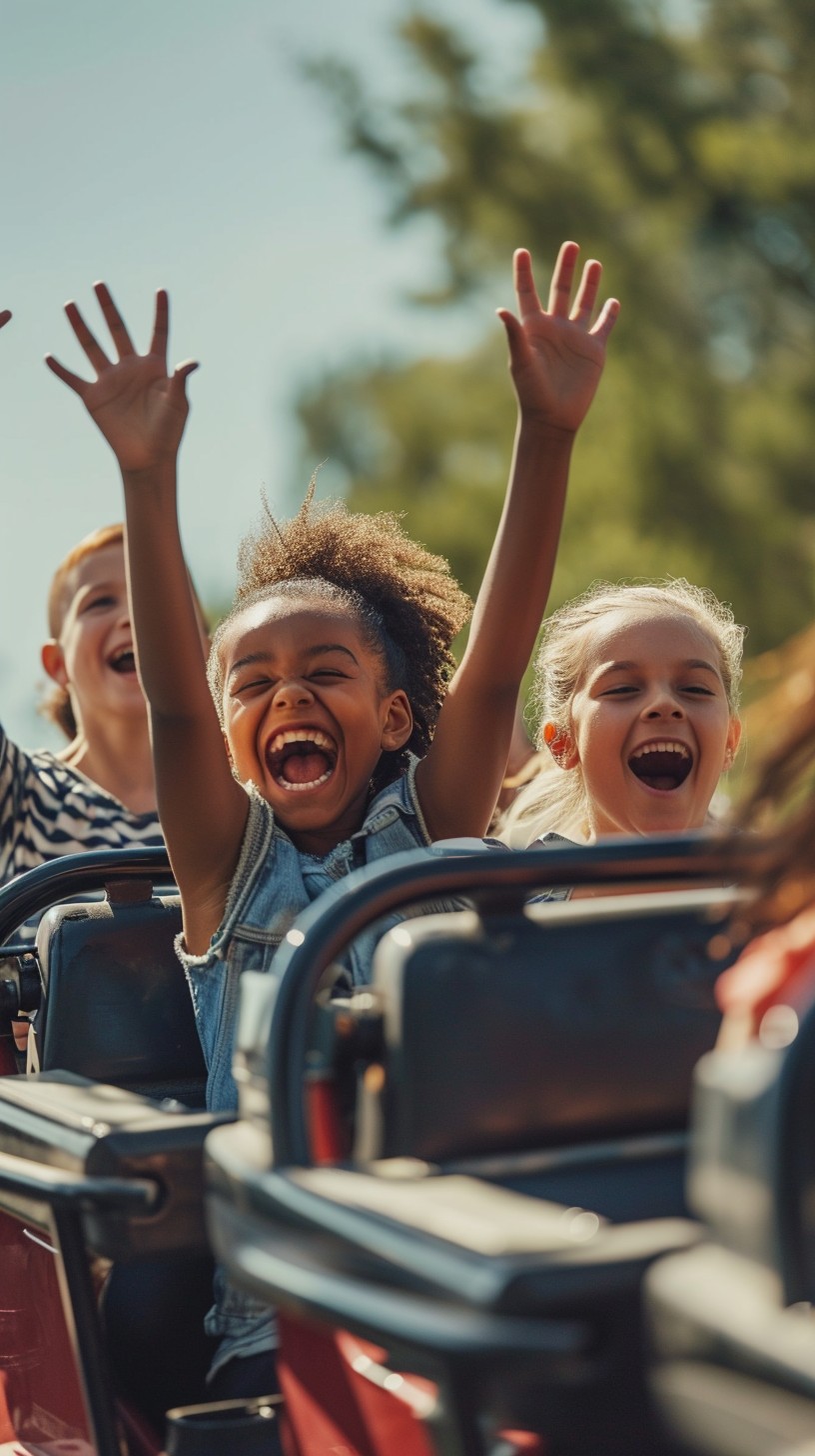 Free Joyful Rollercoaster Ride Image - Amusement Park, Children ...