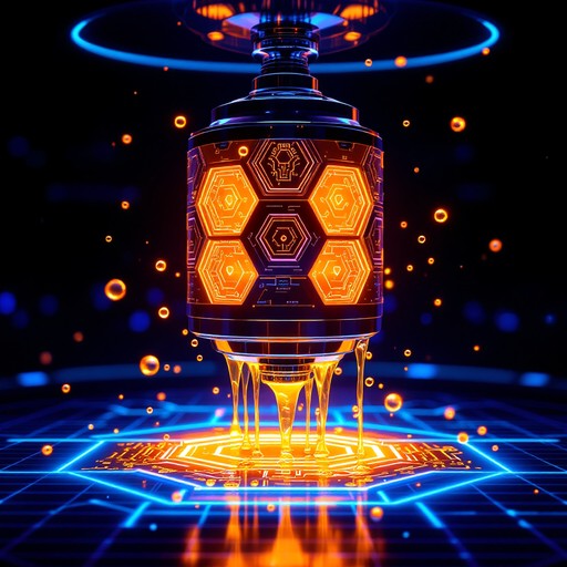 Free Neon Honey Dispenser Image - Honey, Cyberpunk, Futuristic ...