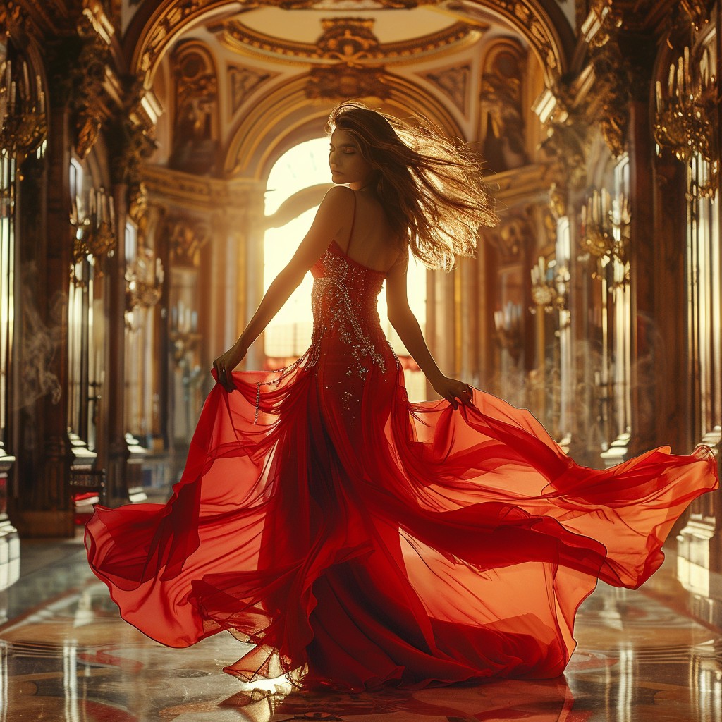 Free Elegant Evening Gown Image - Woman, Red, Gown | Download at StockCake