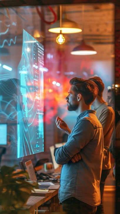 Visualization Hanging Free Futuristic Data Analysis Image - Technology, Innovation, Analysis ...