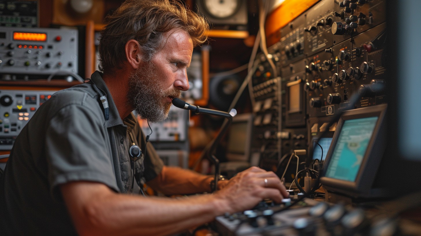 Radio Operator Beginners Free Focused Radio Operator Image - Man, Radio, Communication ...