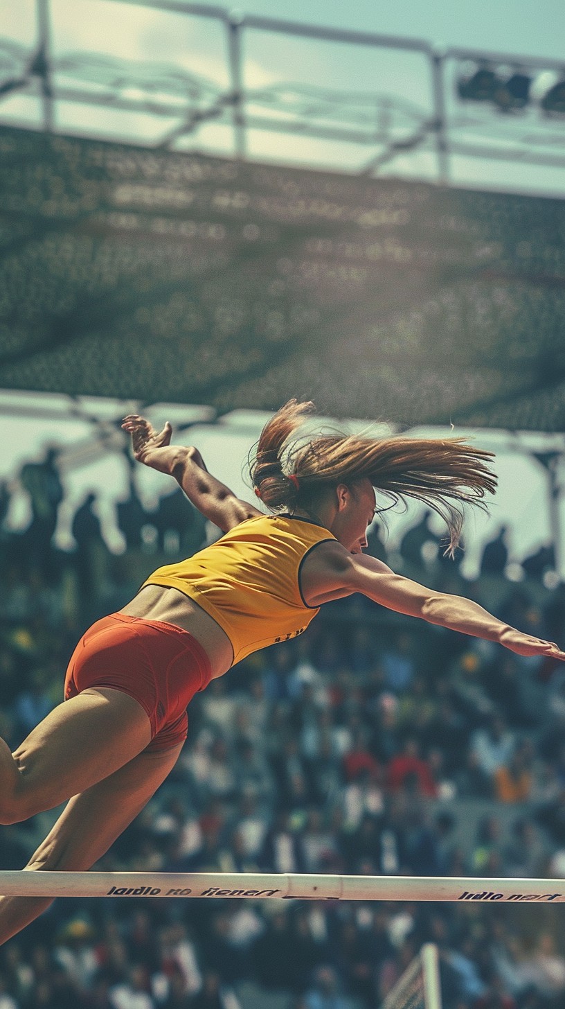 Free Athlete Leaping High Photo Athlete High Jump Sports Download