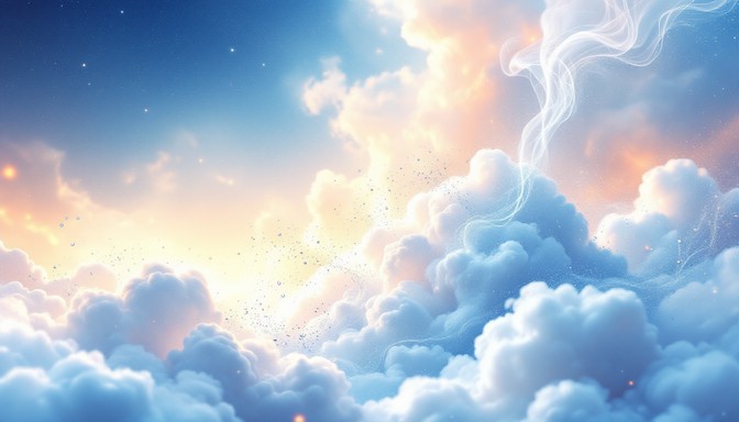 Steam Rising Draping Blue Free Heavenly Steam Rising Image | Download at StockCake