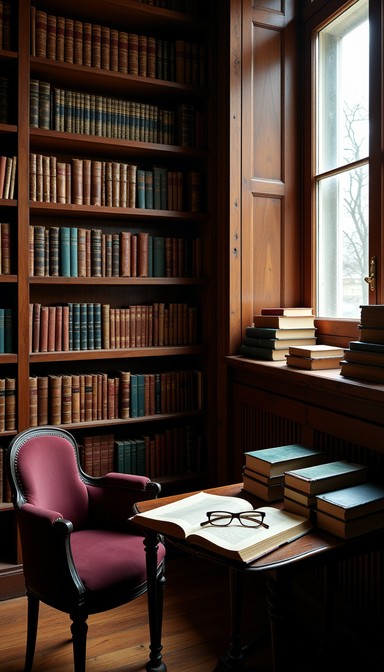 Library Corner Background Free Cozy Library Corner Image - Library, Books, Reading | Download at ...