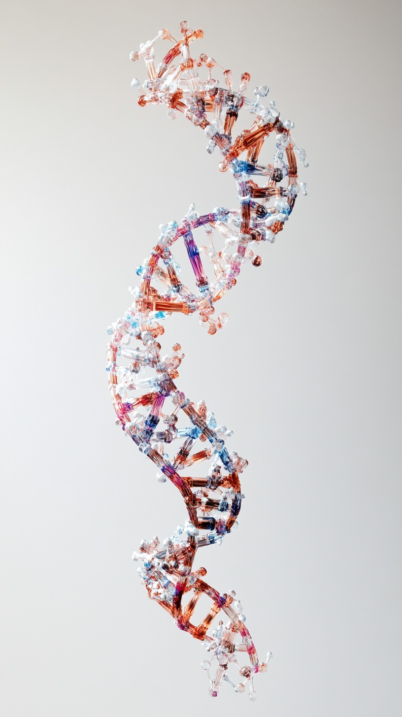 Dna Midels Free Intricate DNA model Image - Dna, Helix, Art | Download at StockCake