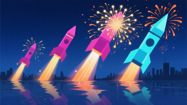 Free Midnight Rocket Celebration Image - Celebration, Fireworks, Rocket ...