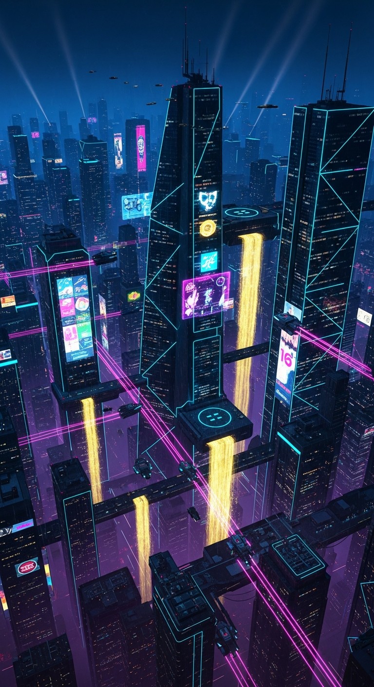 Free Neon Cyberpunk Metropolis Image - Cyberpunk, Futuristic, Neon ...