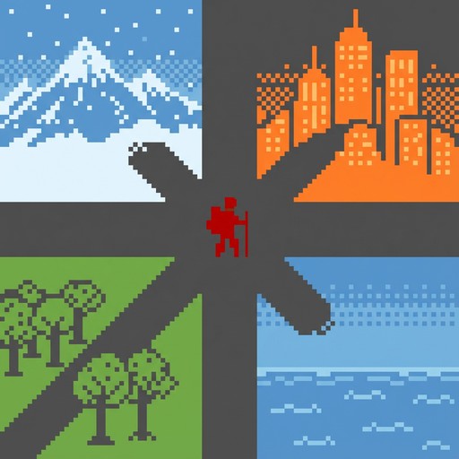 Free Choose Your Journey Image - Pixel, Crossroads, Traveler | Download ...