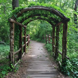 Free Enchanted Forest Gateway Image - Enchanted, Forest, Archway ...