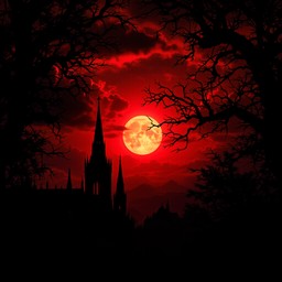 Free Blood Moon Cathedral Image - Gothic, Cathedral, Moon | Download at ...