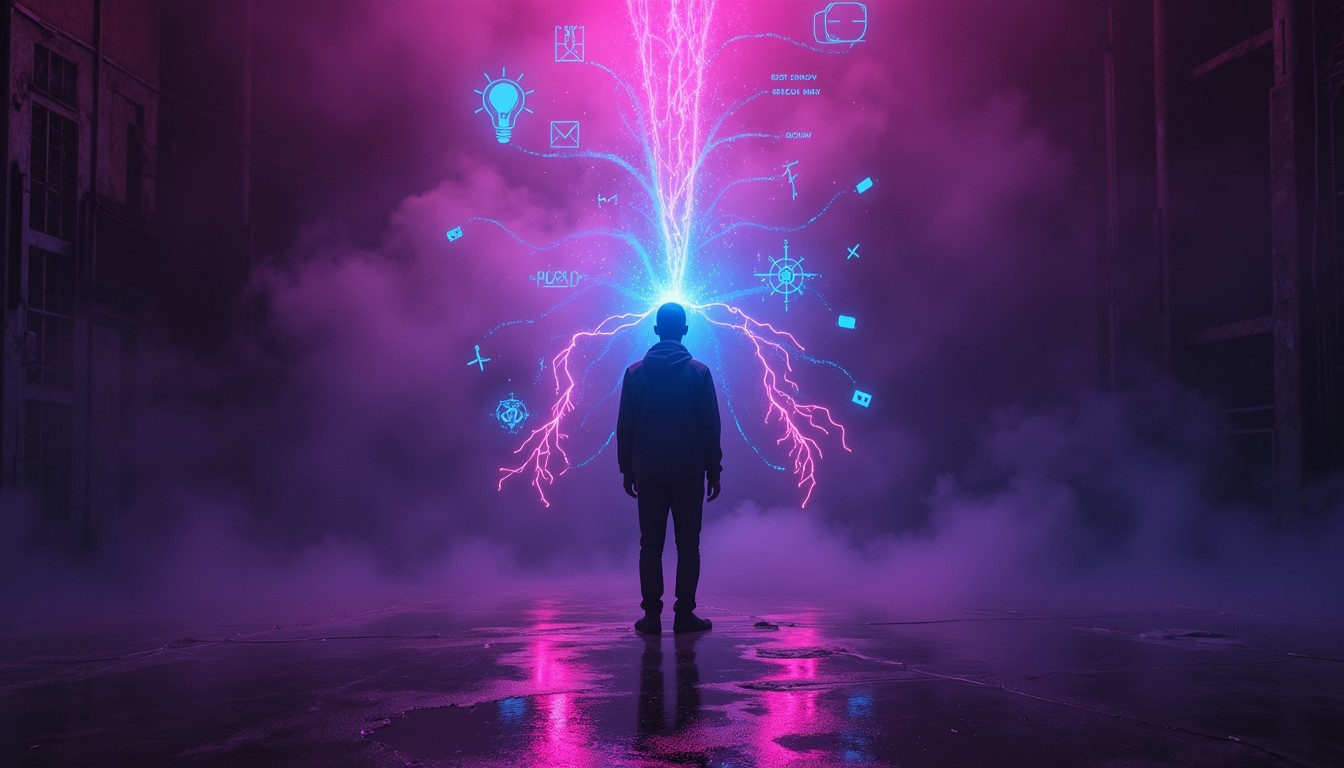 Free Digital Mind Awakening Image - Silhouette, Cyberpunk, Neon ...