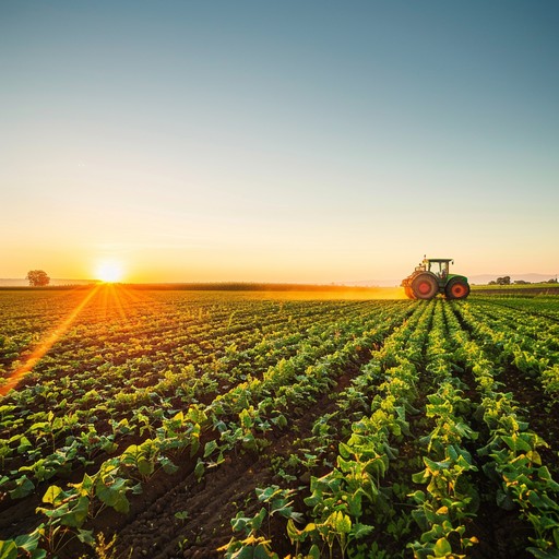 Farming Rise Free Sunrise Farming Activity Image - Sunrise, Farming, Tractor ...