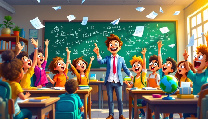 Student Class Animation Free Animated classroom lesson Image - Classroom, Teacher, Education ...