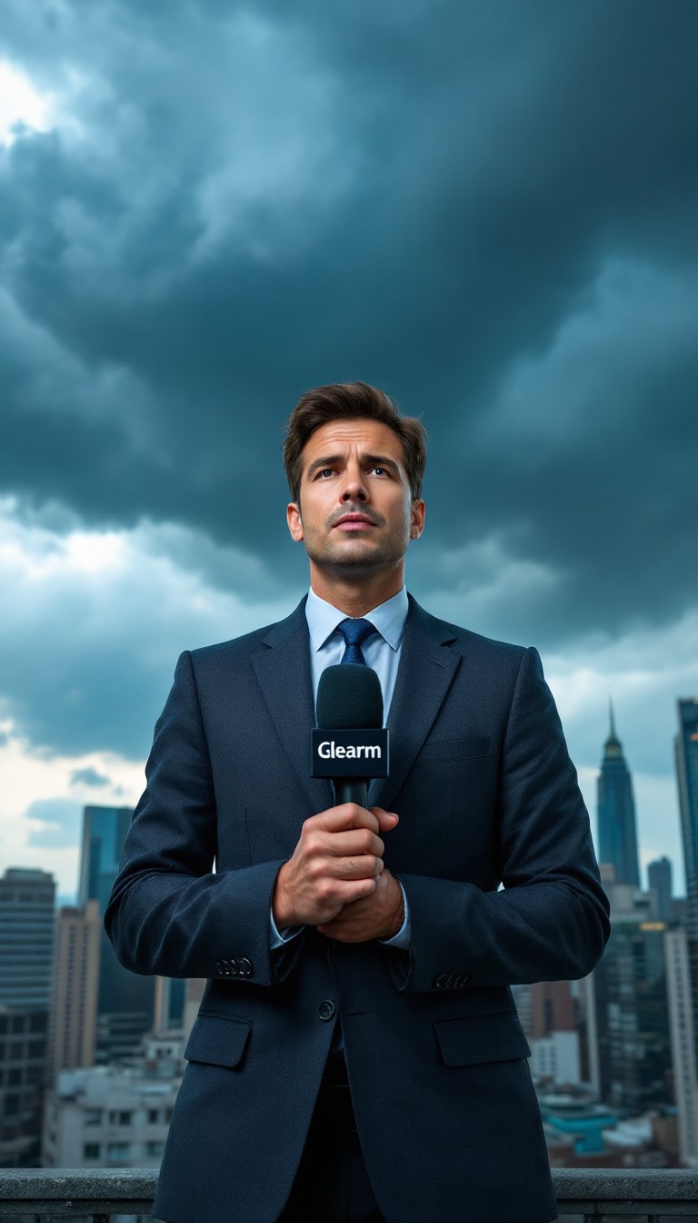 Free Reporter Braves Storm Image - Reporter, Journalist, News ...