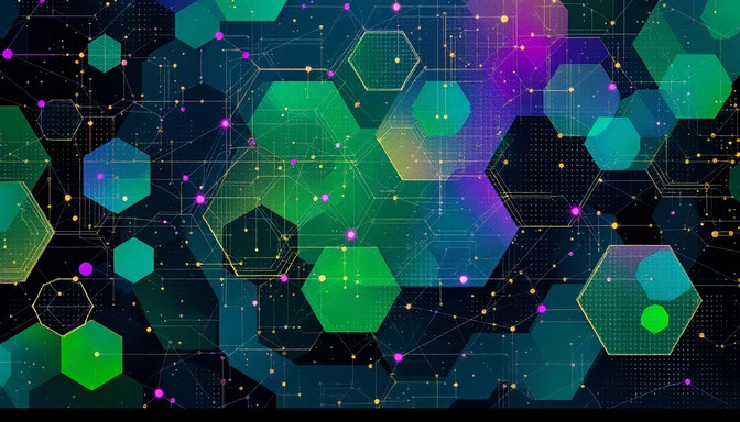 Free Digital Hexagonal Network Image - Abstract, Digital, Geometric ...