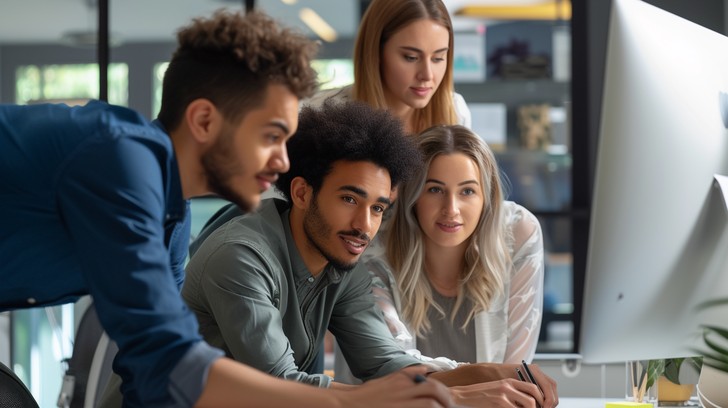Collaborative Working Professionals Free Focused Team Collaboration Image - Teamwork, Collaboration ...