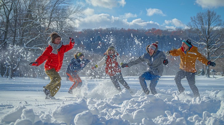 Snowy Fun Free Snowy day fun Image - Snow, Children, Winter | Download at StockCake
