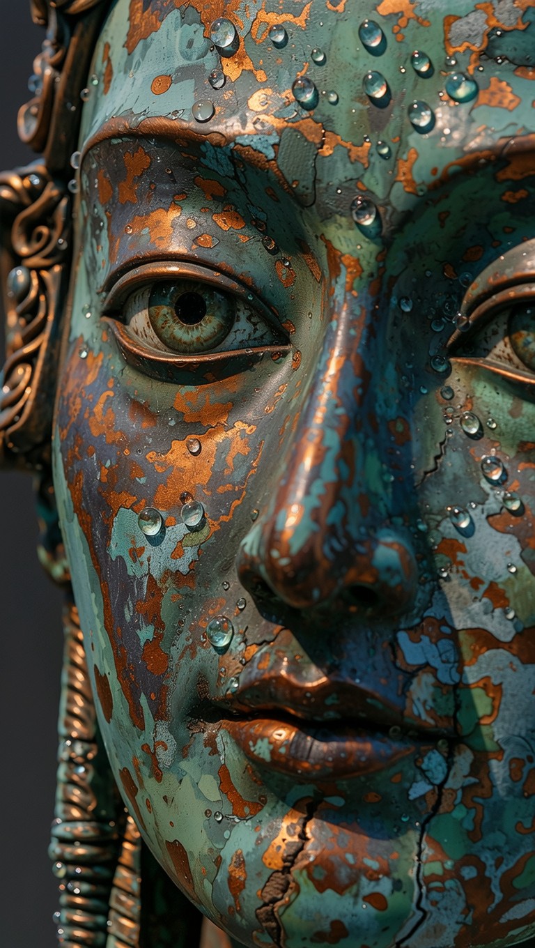 Free Weathered Copper Sculpture Image - Sculpture, Copper, Patina ...