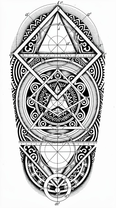 Column Tattoo Mathmatical Free Mathematical Tattoo Design Image - Blackwork, Tattoo, Geometric ...