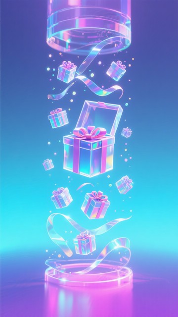 Free Cosmic Crystal Present Image - Crystal, Holographic, Gift ...