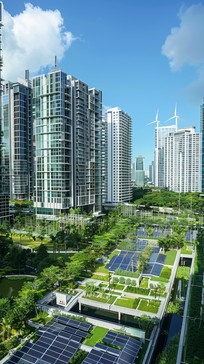 Free Urban Green Energy Image - City, Skyscrapers, Green | Download at ...