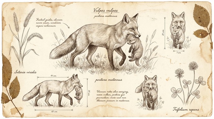 Free Maternal Fox Study Image - Fox, Wildlife, Sketch | Download at ...