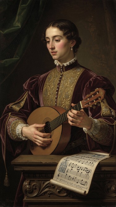 Liuto Free Baroque Lute Player Image - Baroque, Musician, Lute | Download at ...