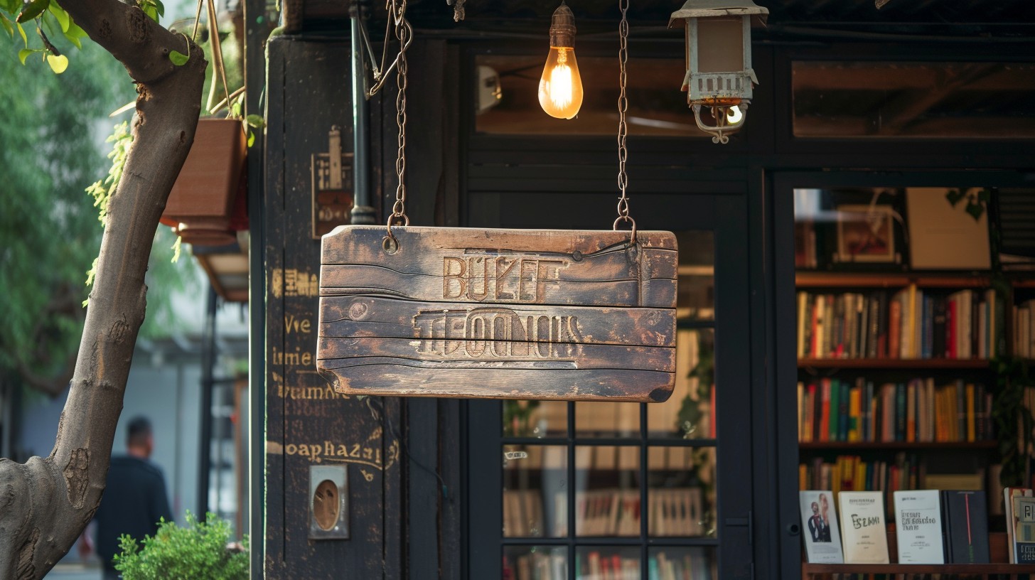 Free Cozy Bookstore Entrance Image - Bookstore, Vintage, Wooden Sign ...