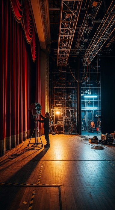 Free Behind Theater Curtains Photo - Theater, Backstage, Technician ...