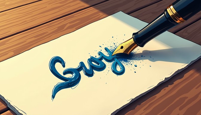 Free Ink Becomes Words Image - Fountain, Pen, Ink | Download at StockCake