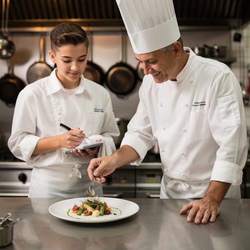 Supportive Chefs Free Culinary Mentorship Moment Image - Chef, Apprentice, Kitchen ...
