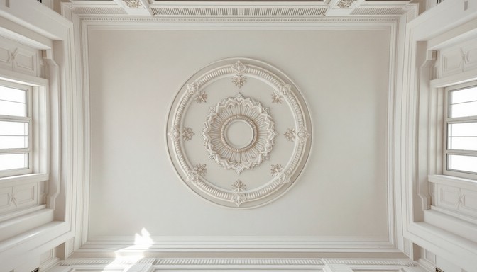 Muted Pattern Ceiling Free Elegant Ceiling Architecture Image - Ceiling, Architecture ...