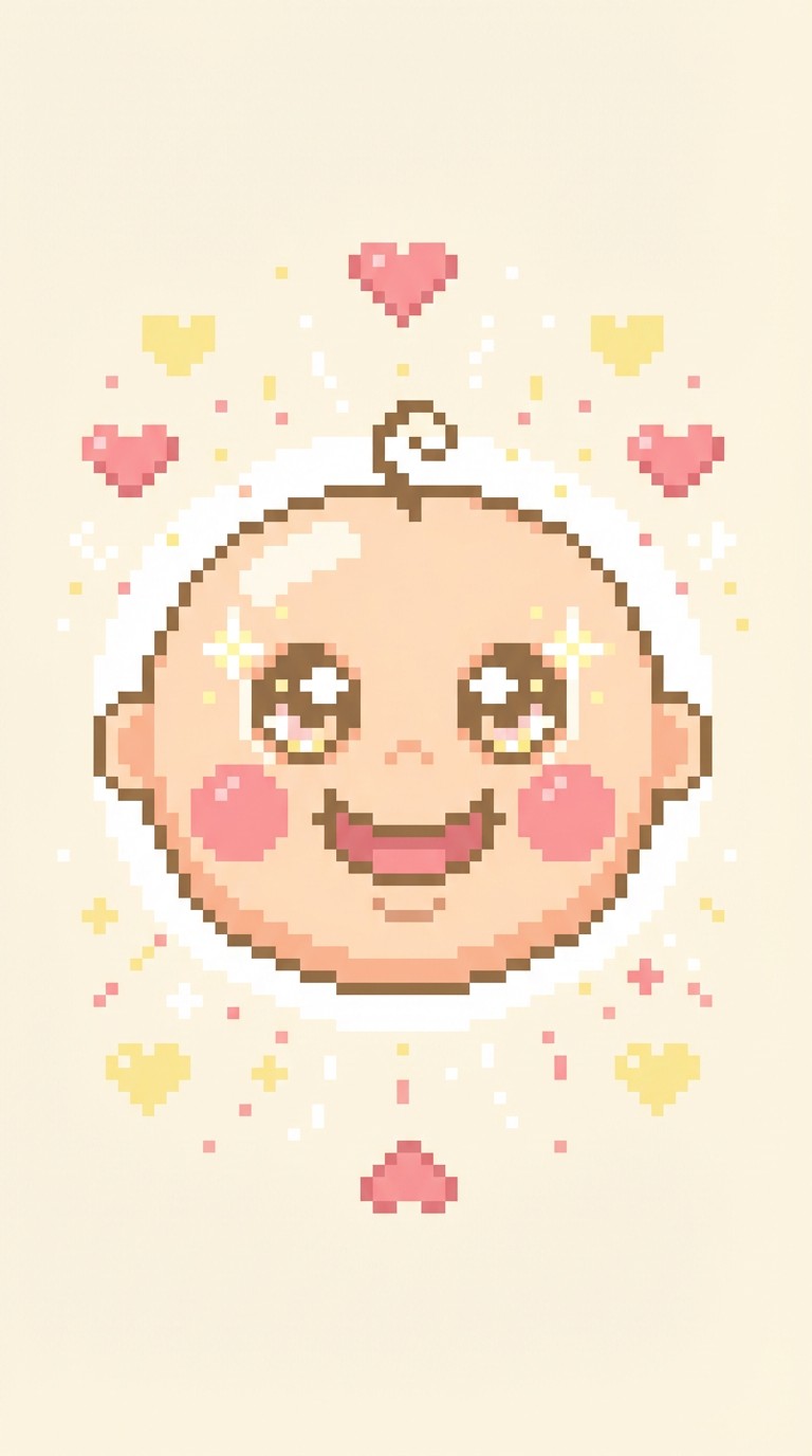 Free Pure Baby Joy Image - Baby, Kawaii, Pixel | Download at StockCake