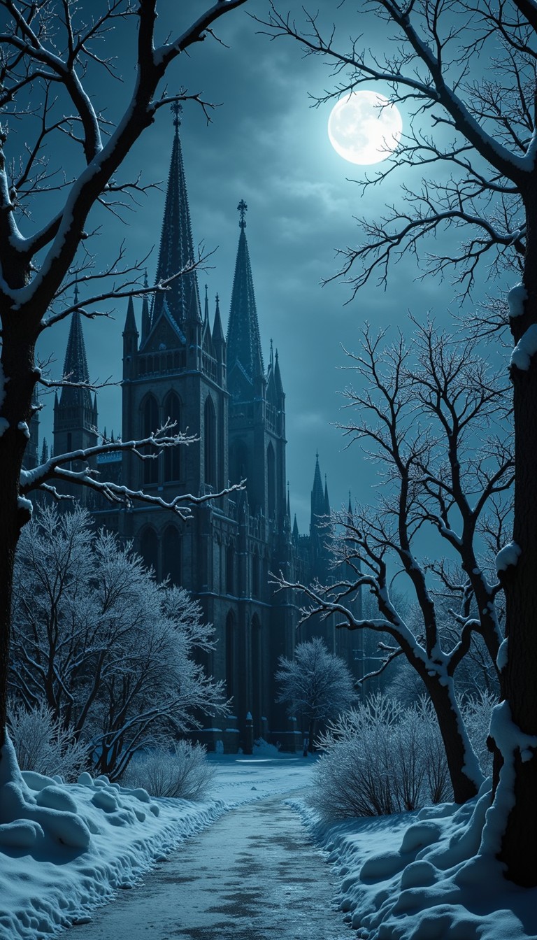 Free Frozen Gothic Spires Image - Gothic, Cathedral, Winter | Download ...