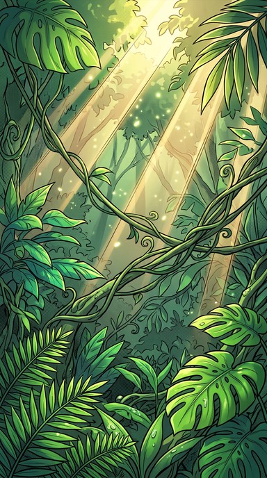 Jungle Rocks Anime Free Mystical Jungle Depths Image - Anime, Manga, Jungle | Download at ...