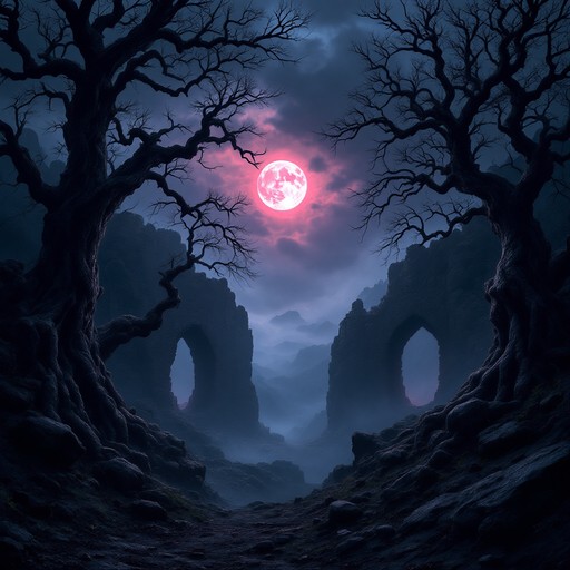 Free Moonlit Gothic Valley Image - Gothic, Moon, Haunting | Download at ...