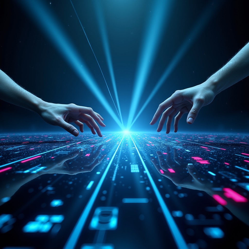 Free Digital Human Connection Image - Technology, Digital, Hands ...