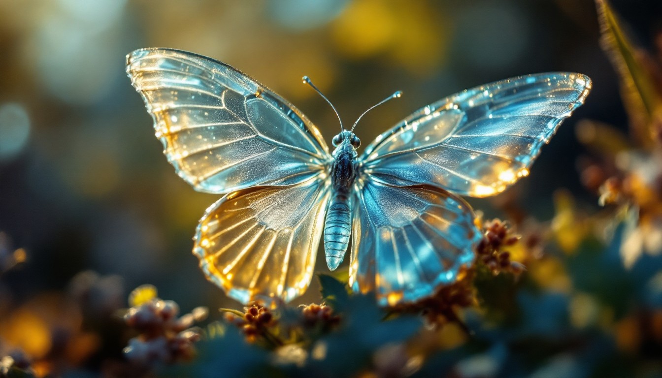 Free Luminous Glass Butterfly Image - Butterfly, Transparent ...