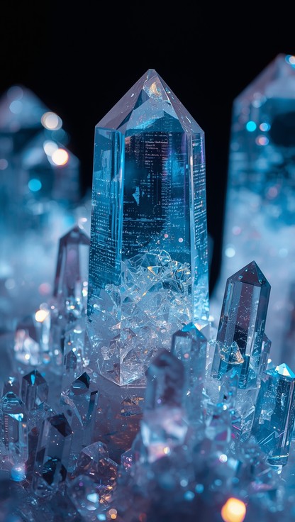 Free Luminous Blue Crystals Photo - Crystal, Quartz, Blue | Download at ...