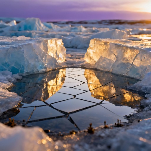 Free Ice Meets Fire Image - Sunset, Ice, Reflection | Download at StockCake