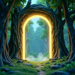 Free Enchanted Forest Gateway Image - Portal, Magical, Forest ...