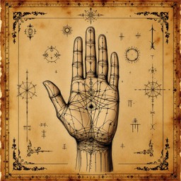 Free Mystical Hand Study Image - Palmistry, Anatomy, Mystical ...