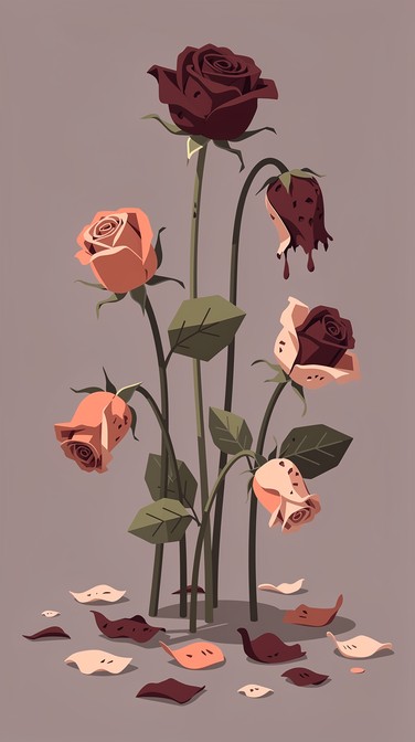 Free Fading Rose Beauty Image - Roses, Illustration, Vector | Download ...