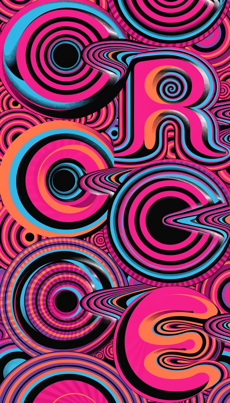 Free Circular Typography Art Image - Typography, Circles, Geometric ...