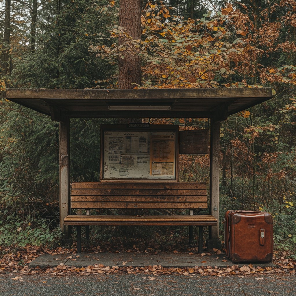 Free Rustic Bus Stop Image - Rustic, Bus, Stop | Download at StockCake