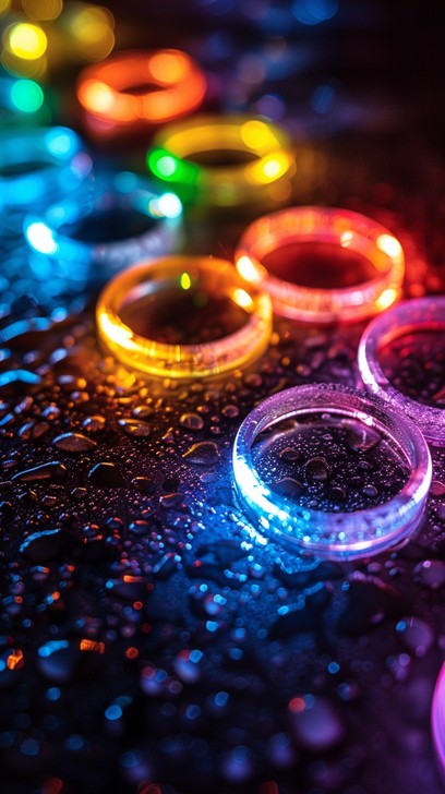 Free Colorful stacked rings Image - Colorful, Rings, Glossy | Download ...