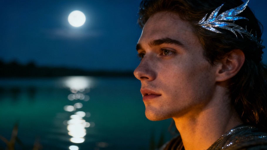 Free Moonlight Night Contemplation Image - Moongazing, Silhouette ...